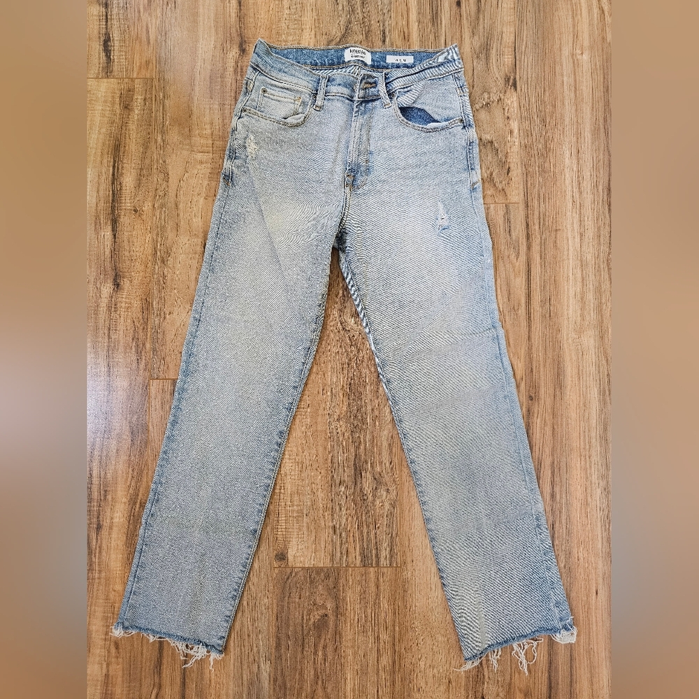 Kensie Jeans High Rise Slim Straight